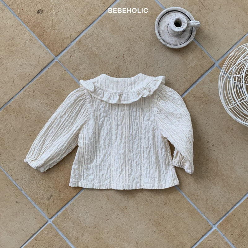 Bebe Holic - Korean Baby Fashion - #babyoutfit - Frill Collar Blouse - 12