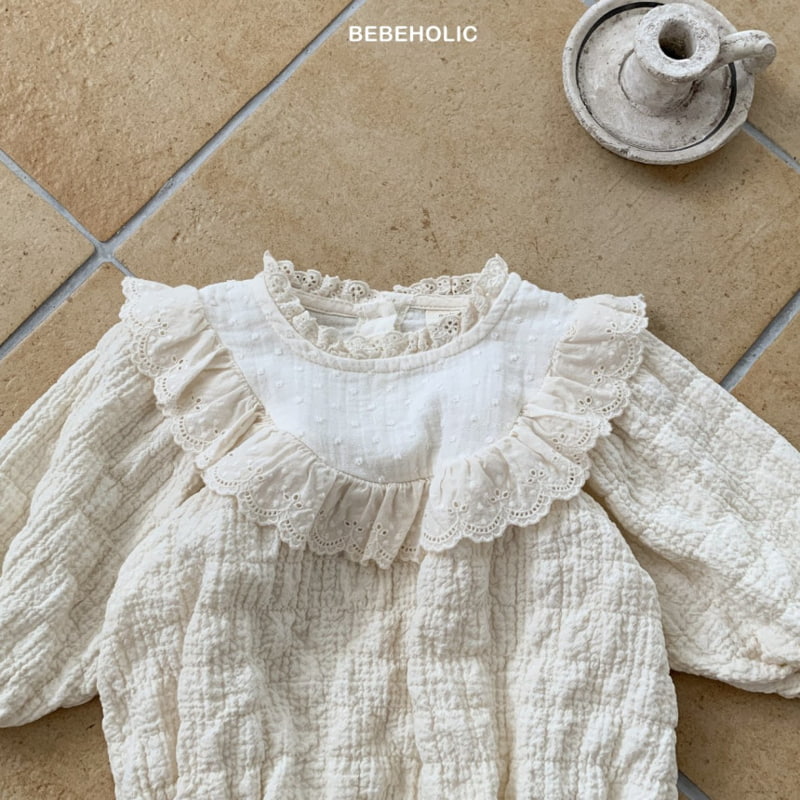 Bebe Holic - Korean Baby Fashion - #babyoutfit - Lace Frill Bodysuit - 12