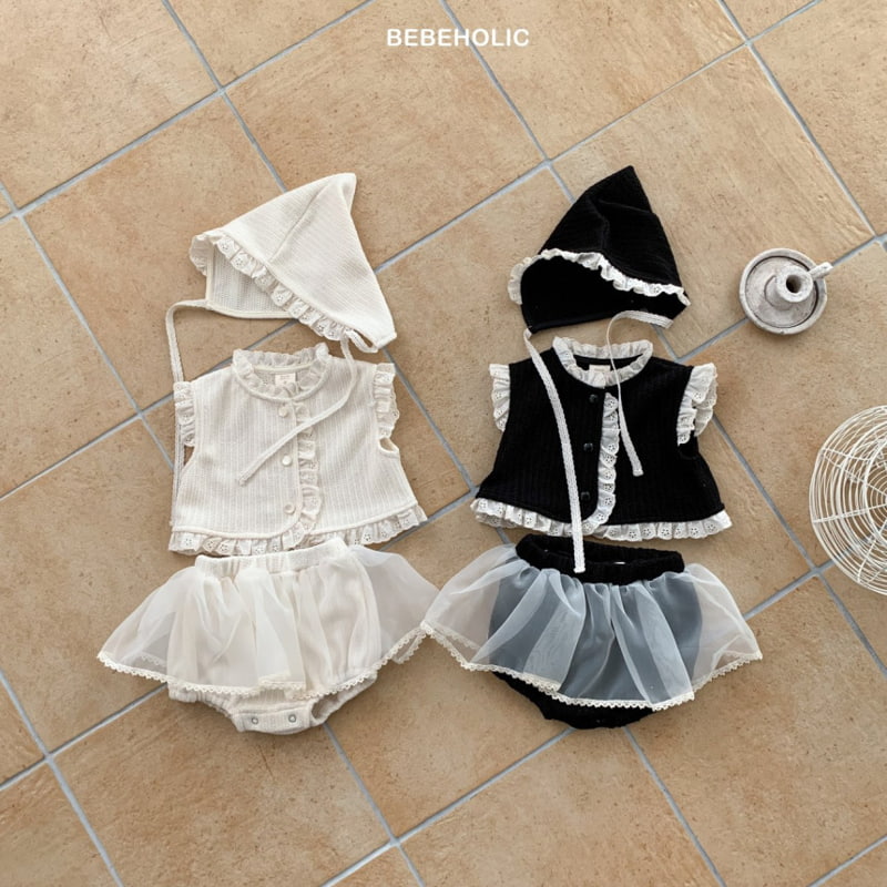 Bebe Holic - Korean Baby Fashion - #babyootd - Lace Mesh Bloomer - 4