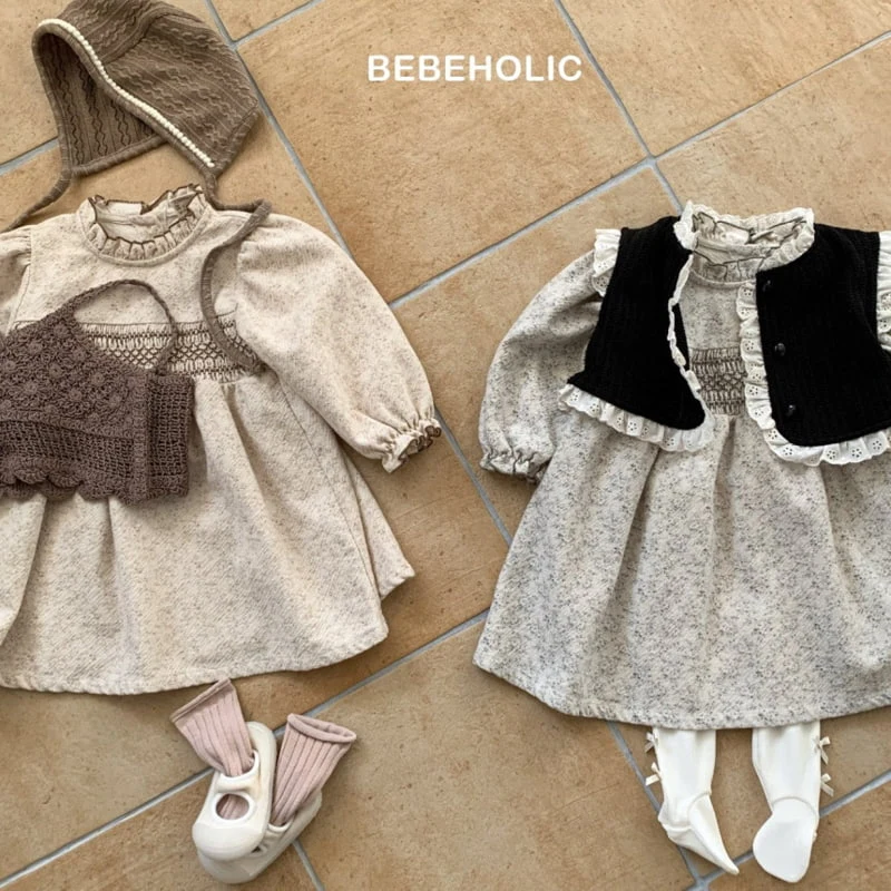 Bebe Holic - Korean Baby Fashion - #babyoutfit - Smocked Frill One-piece - 2