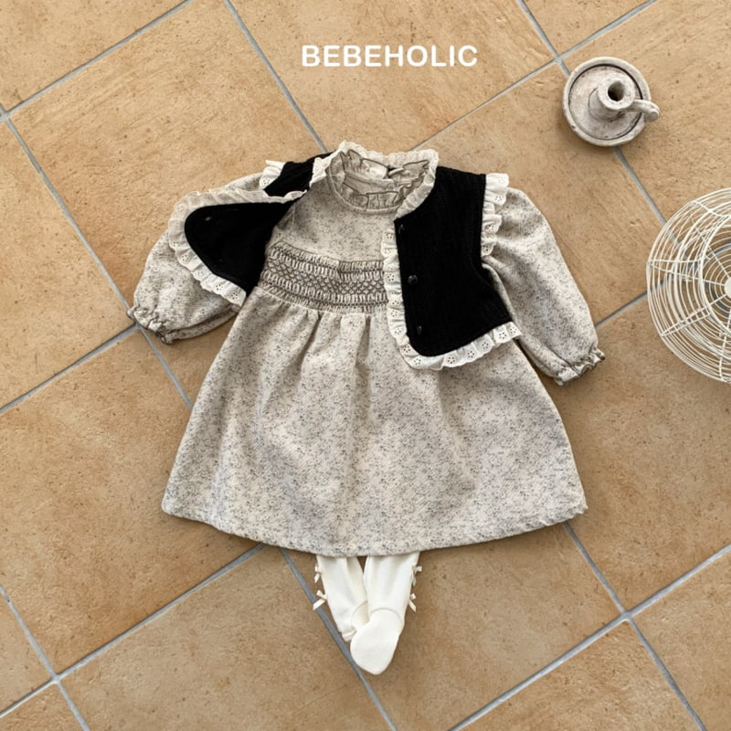 Bebe Holic - Korean Baby Fashion - #babyoutfit - Smocked Frill One-piece - 3