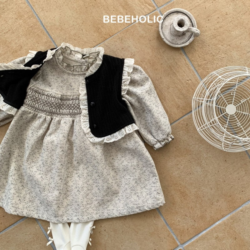 Bebe Holic - Korean Baby Fashion - #babyoutfit - Smocked Frill One-piece - 4