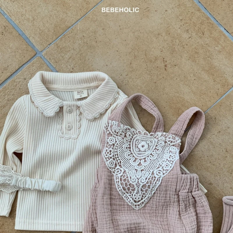 Bebe Holic - Korean Baby Fashion - #onlinebabyboutique - Pongpong Collar Tee - 5