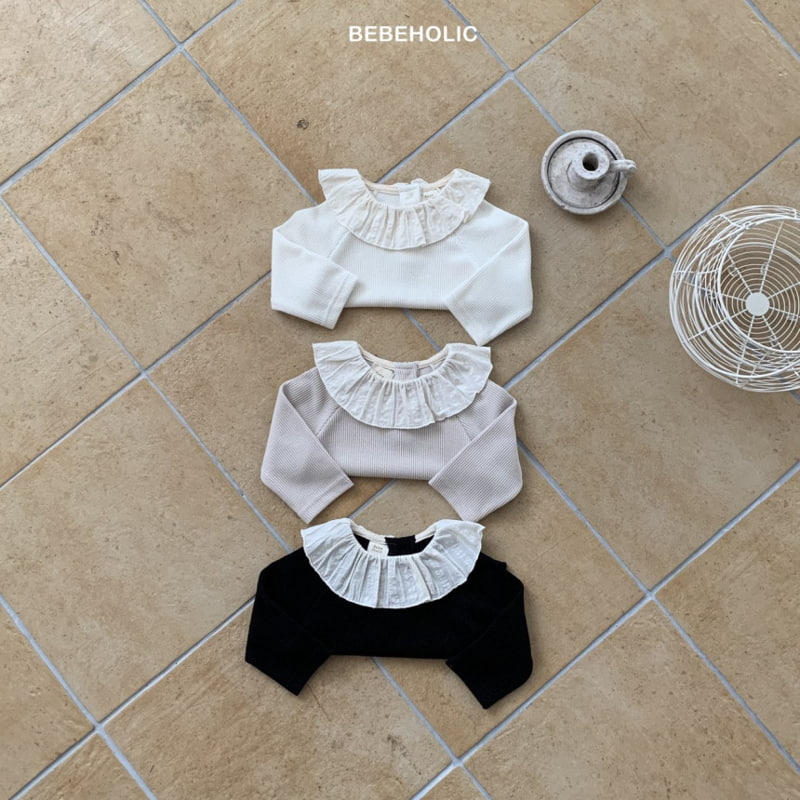 Bebe Holic - Korean Baby Fashion - #onlinebabyboutique - Raglan Frill Tee - 3