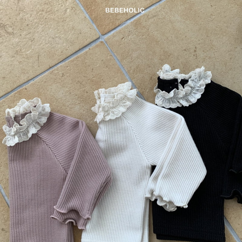 Bebe Holic - Korean Baby Fashion - #onlinebabyshop - Heart Lace Tee - 5