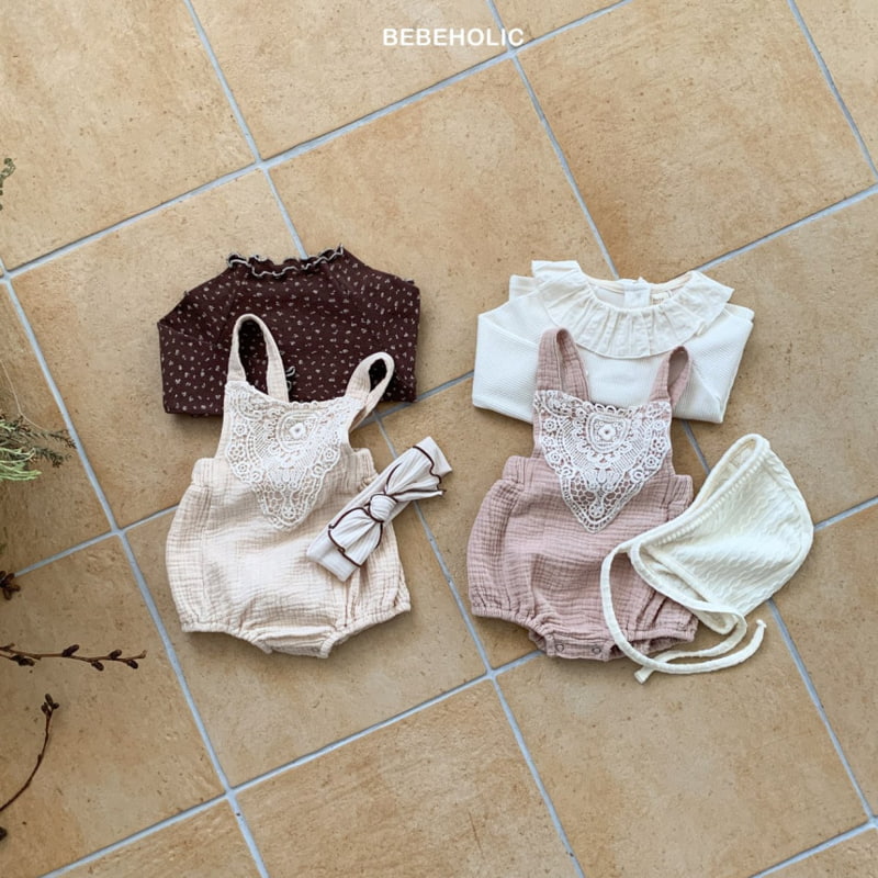 Bebe Holic - Korean Baby Fashion - #onlinebabyshop - Mongsil Suspender Bodysuit - 3