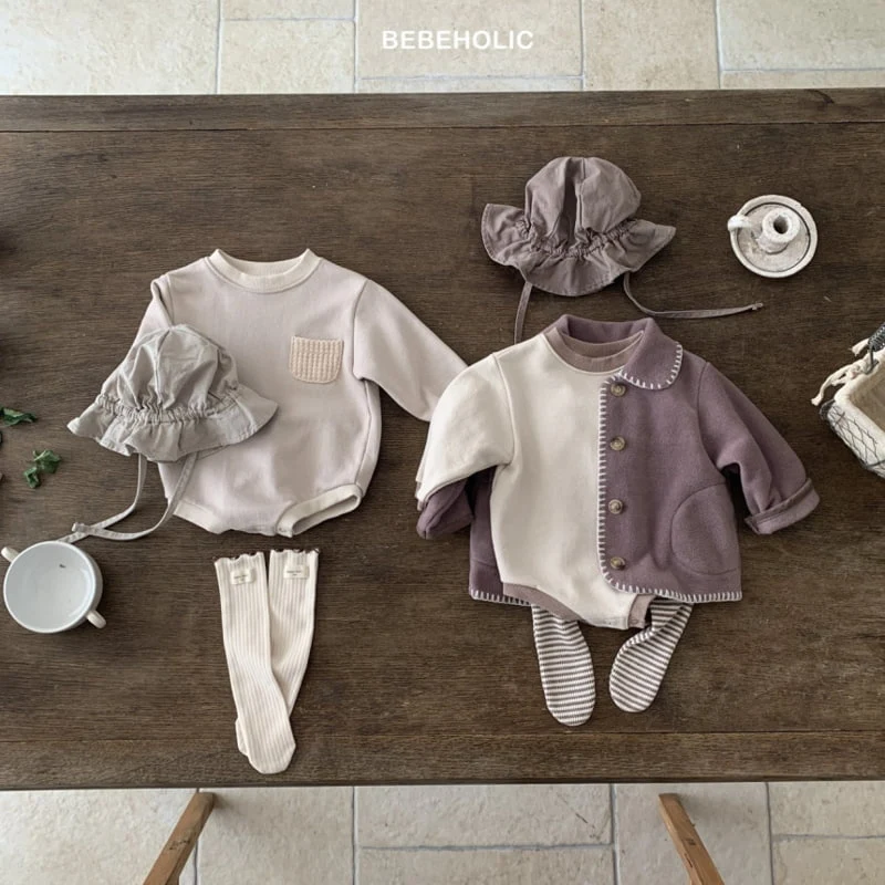 Bebe Holic - Korean Baby Fashion - #smilingbaby - Pocket Bodysuit