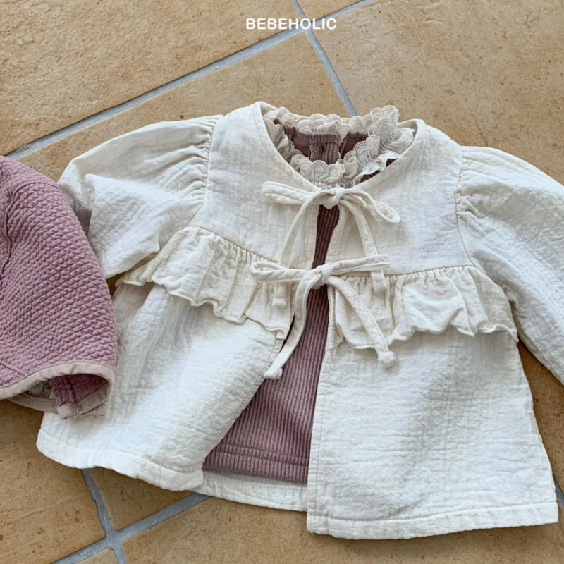 Bebe Holic - Korean Baby Fashion - #smilingbaby - Ribbon Cardigan - 8