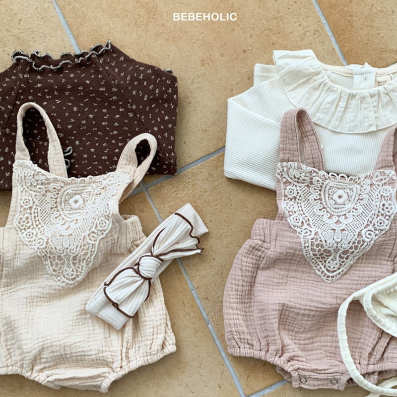 Bebe Holic - Korean Baby Fashion - #onlinebabyshop - Mongsil Suspender Bodysuit - 4