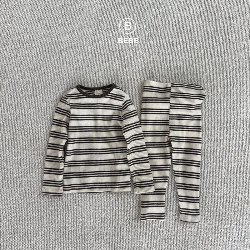 Bella Bambina - Korean Baby Fashion - #babyboutiqueclothing - Bebe Stripe Easywear - 3