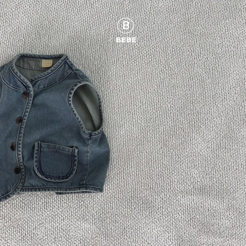 Bella Bambina - Korean Baby Fashion - #babylifestyle - Bebe Denim Vest - 3