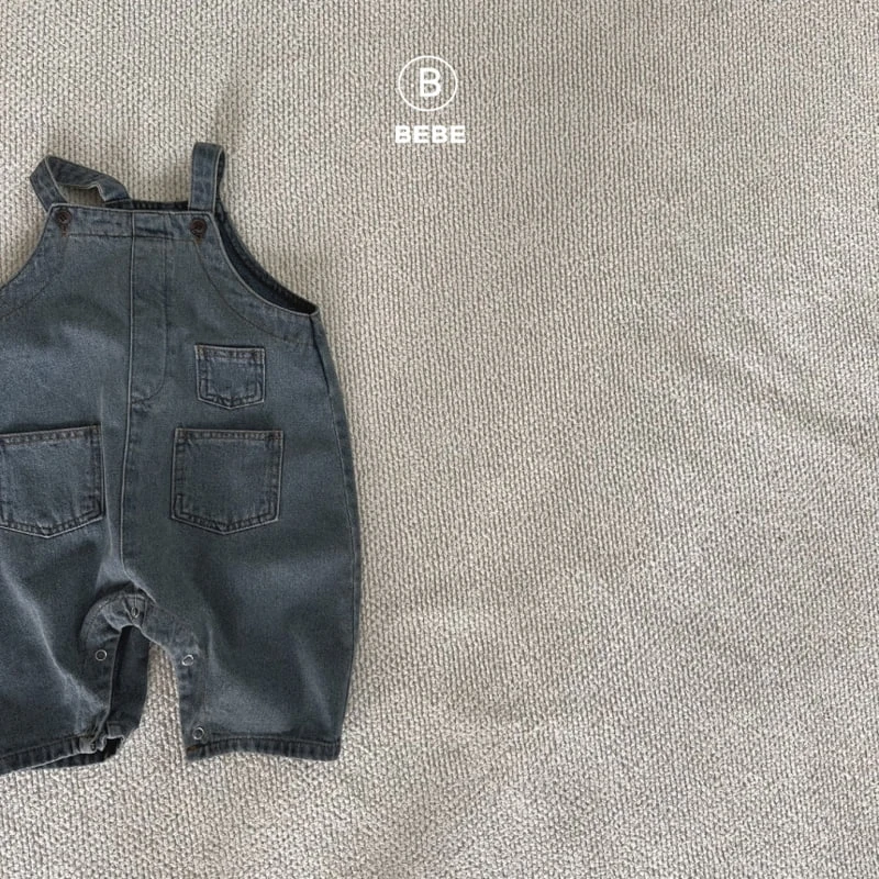 Bella Bambina - Korean Baby Fashion - #babyootd - Bebe French Denim Bodysuit - 2