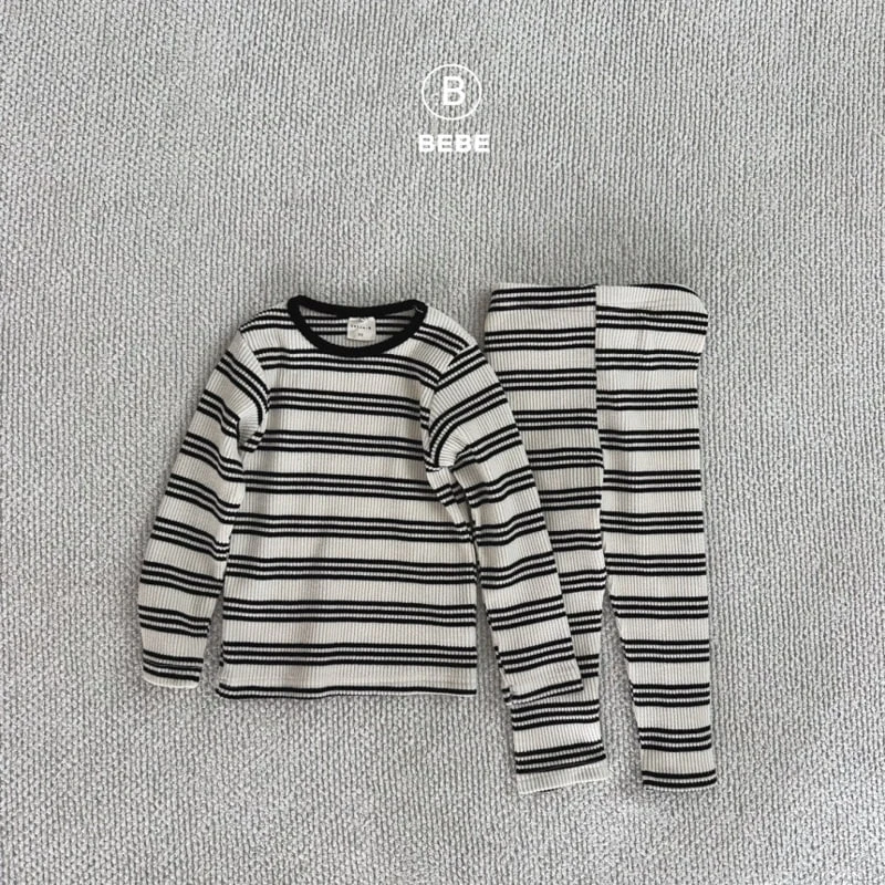 Bella Bambina - Korean Baby Fashion - #babyootd - Bebe Stripe Easywear - 10