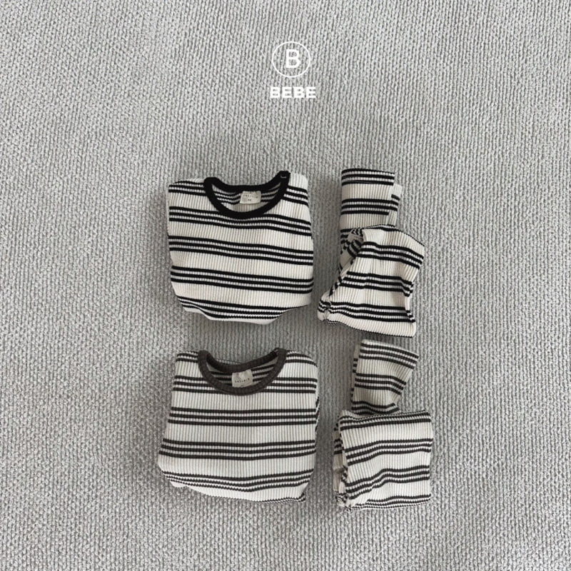 Bella Bambina - Korean Baby Fashion - #smilingbaby - Bebe Stripe Easywear