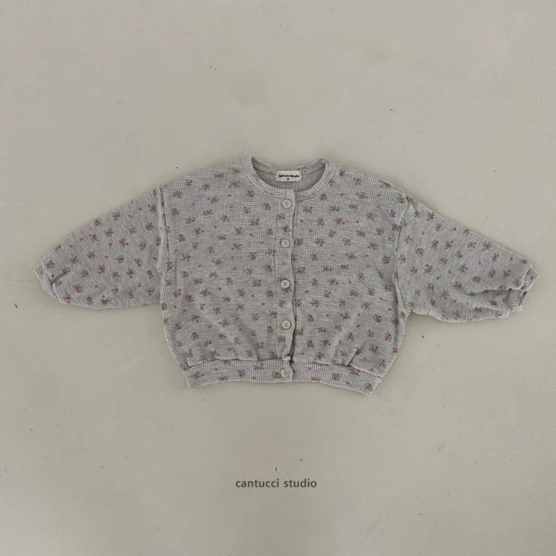 Cantucci Studio - Korean Children Fashion - #designkidswear - Waffle Flower Cardigan - 3