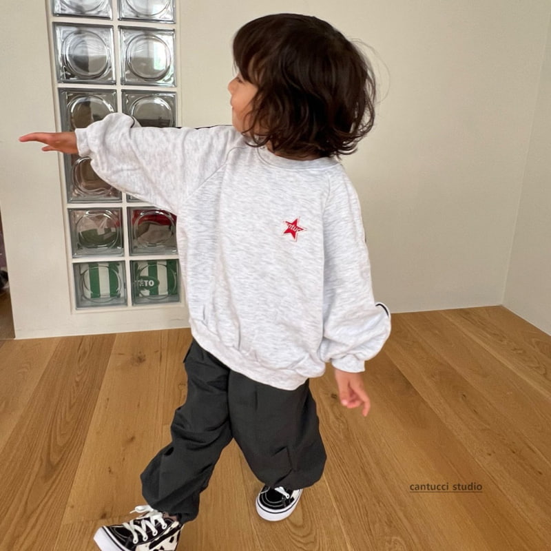 Cantucci Studio - Korean Children Fashion - #littlefashionista - Star Embroidery Sweatshirts - 6