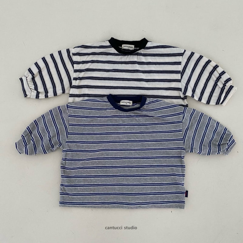 Cantucci Studio - Korean Children Fashion - #todddlerfashion - Saint Stripe Tee with Mom