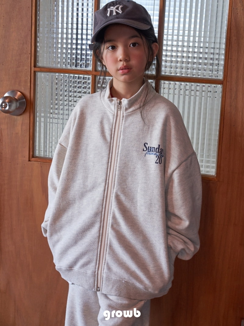 Grow B - Korean Children Fashion - #childofig - Running Zip-up - 12