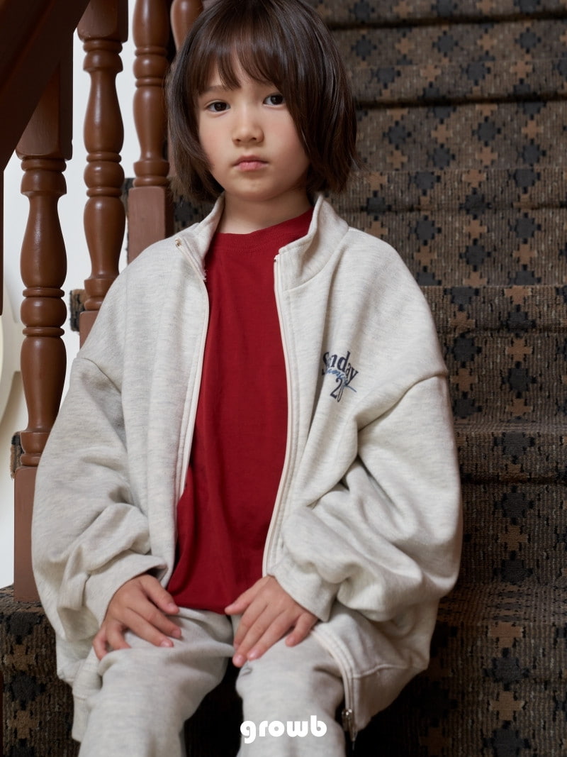 Grow B - Korean Children Fashion - #fashionkids - Running Zip-up - 4