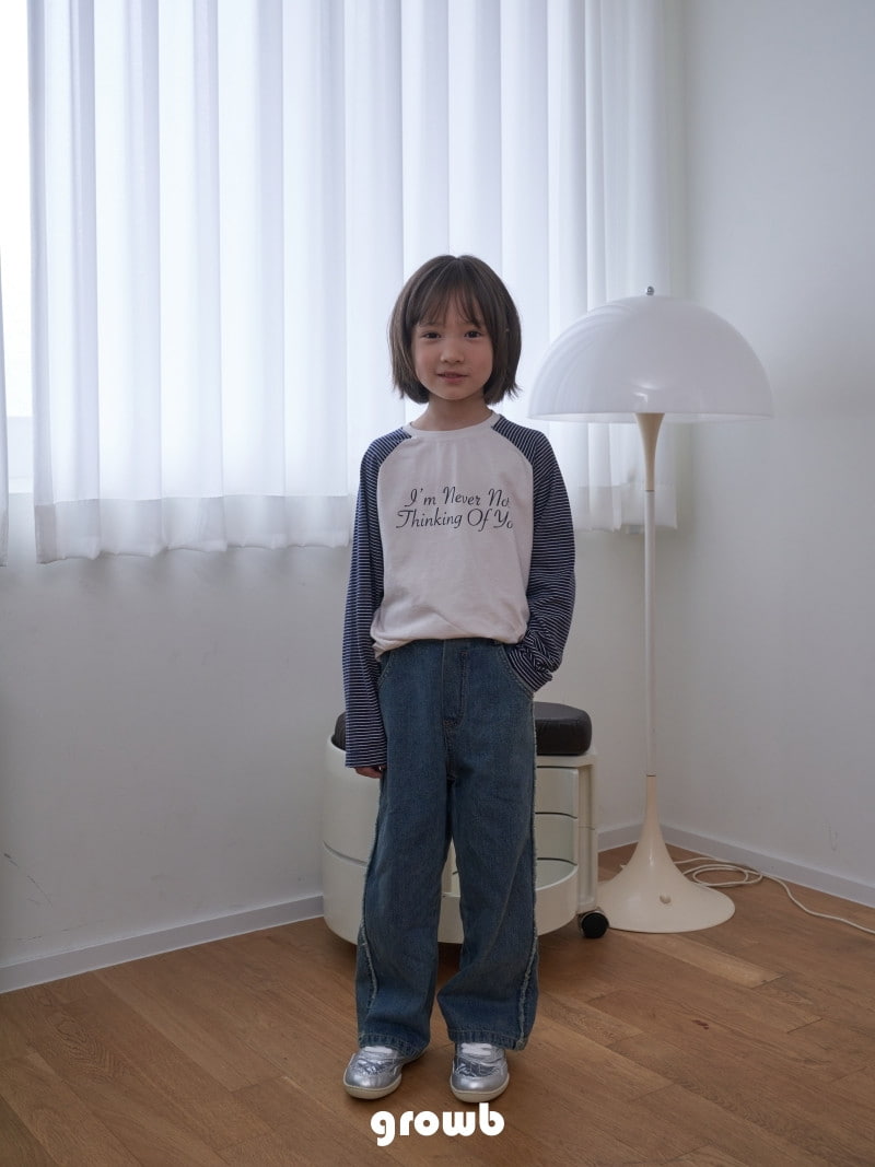 Grow B - Korean Children Fashion - #kidsstore - Dabak Denim Pants - 3