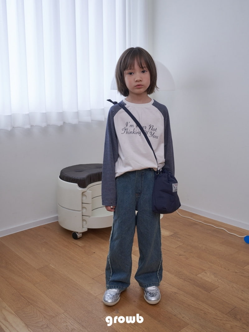 Grow B - Korean Children Fashion - #minifashionista - Dabak Denim Pants - 8