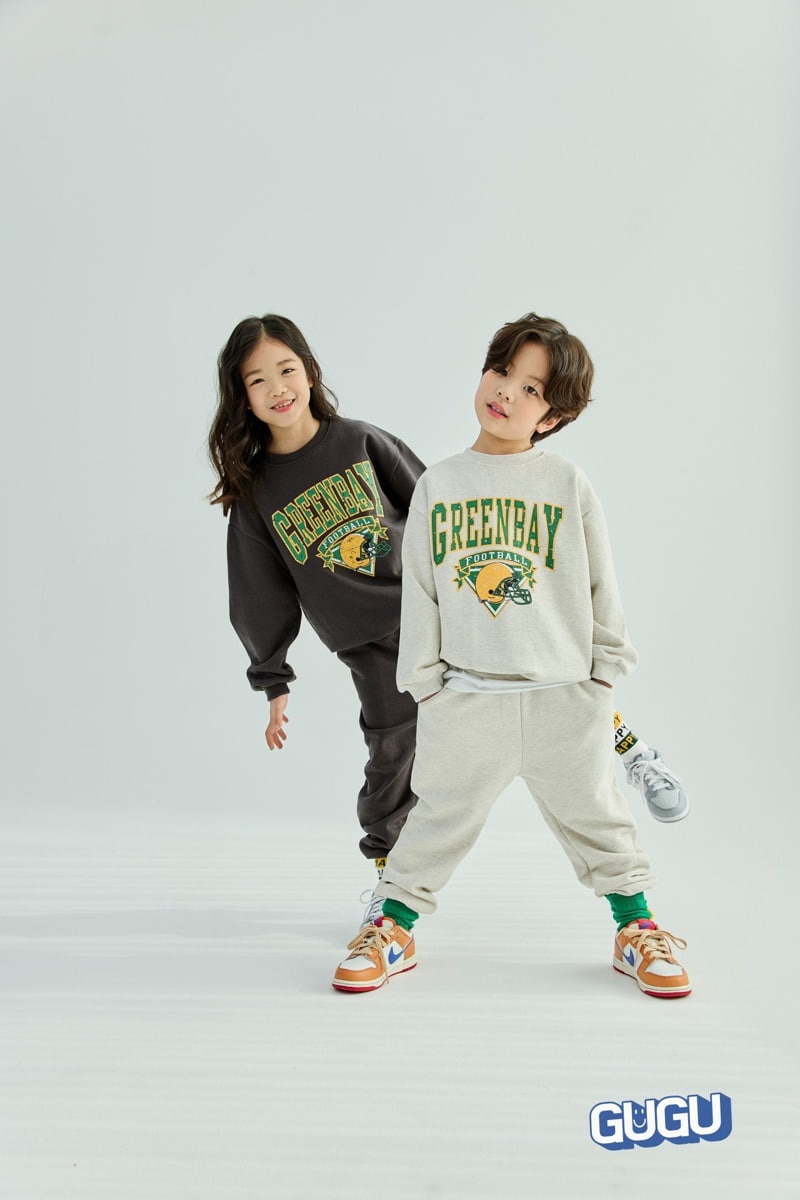 Gugu Kids - Korean Children Fashion - #childofig - Greenbay Top Bottom Set - 10