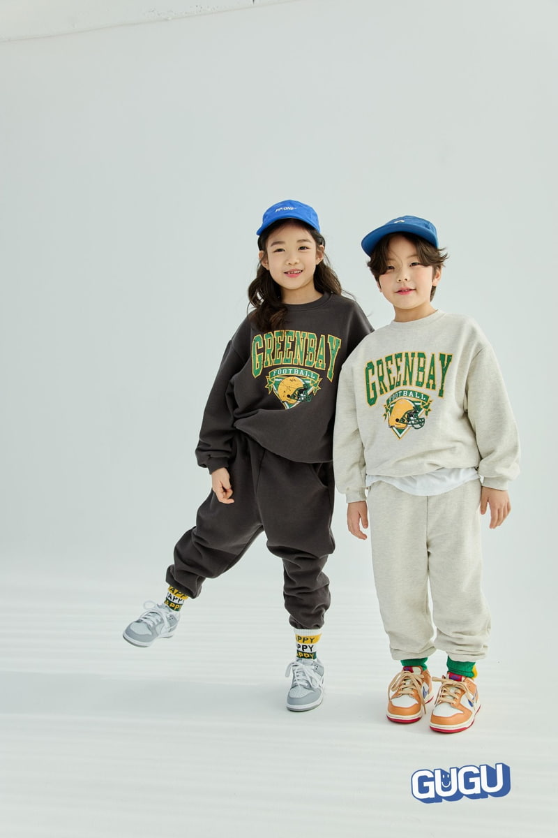 Gugu Kids - Korean Children Fashion - #littlefashionista - Greenbay Top Bottom Set - 6