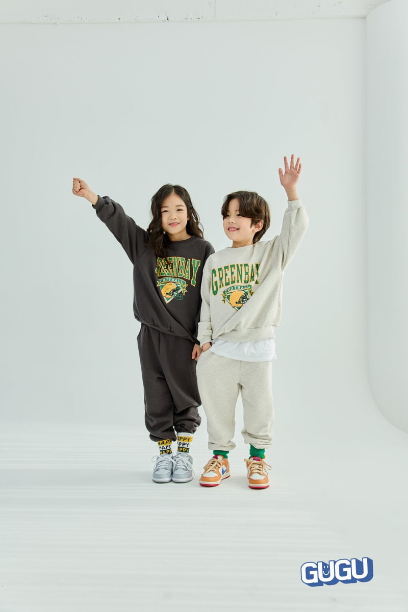 Gugu Kids - Korean Children Fashion - #magicofchildhood - Greenbay Top Bottom Set - 7