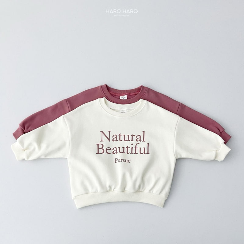 Haro Haro - Korean Children Fashion - #childofig - Natural Sweatshirts - 2