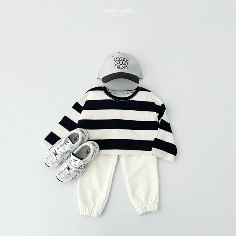 Haro Haro - Korean Children Fashion - #designkidswear - Casual Stripe Tee - 11