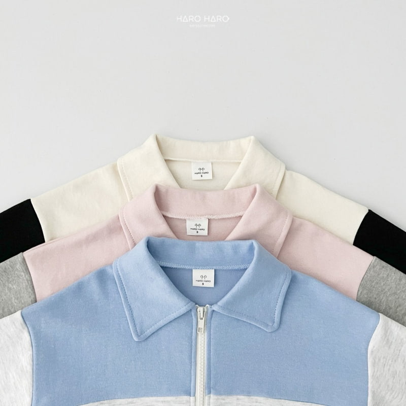 Haro Haro - Korean Children Fashion - #fashionkids - Santori Colored Collar Jumper - 4