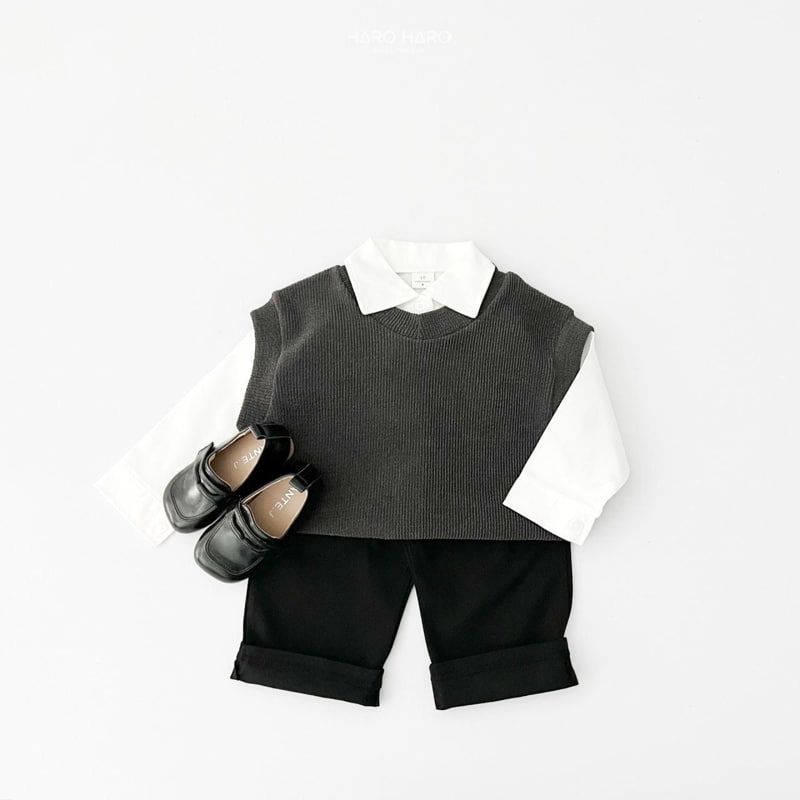 Haro Haro - Korean Children Fashion - #magicofchildhood - Scarlet Knit Vest - 11