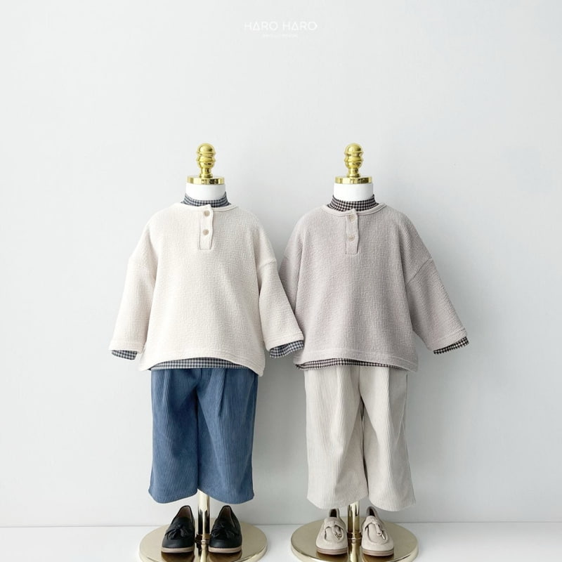 Haro Haro - Korean Children Fashion - #minifashionista - Mavis Knit Henry Neck Tee - 11