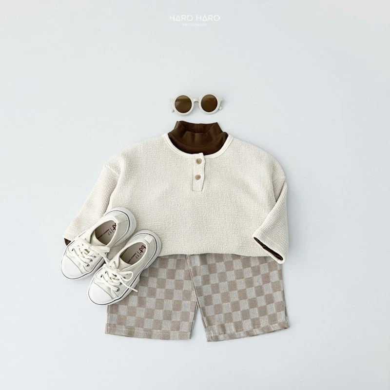 Haro Haro - Korean Children Fashion - #minifashionista - Check Ankle Pants - 9