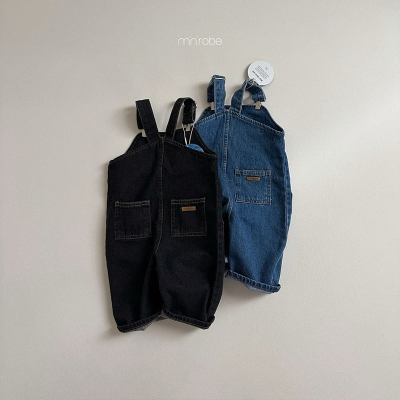 Mini Robe - Korean Baby Fashion - #babyboutiqueclothing - Clip Denim Overalls - 5