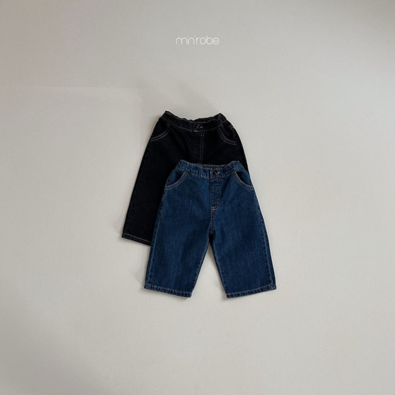 Mini Robe - Korean Baby Fashion - #babygirlfashion - With Straight Denim Pants - 2