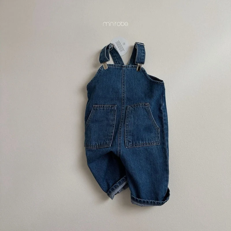 Mini Robe - Korean Baby Fashion - #babylifestyle - Clip Denim Overalls - 10