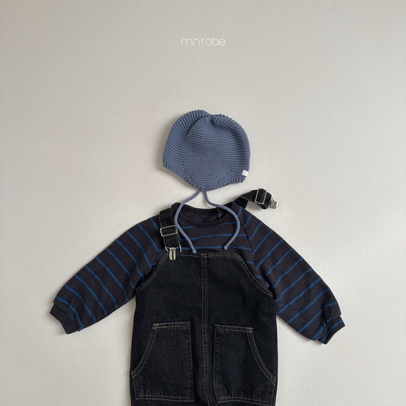 Mini Robe - Korean Baby Fashion - #babyoninstagram - Clip Denim Overalls - 11