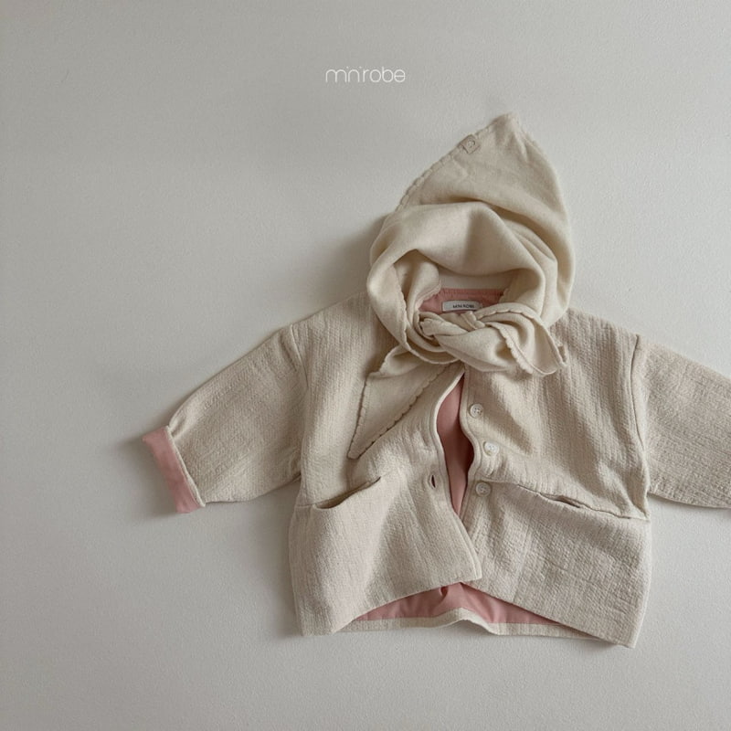 Mini Robe - Korean Baby Fashion - #onlinebabyshop - Peanut Round Jacket - 11