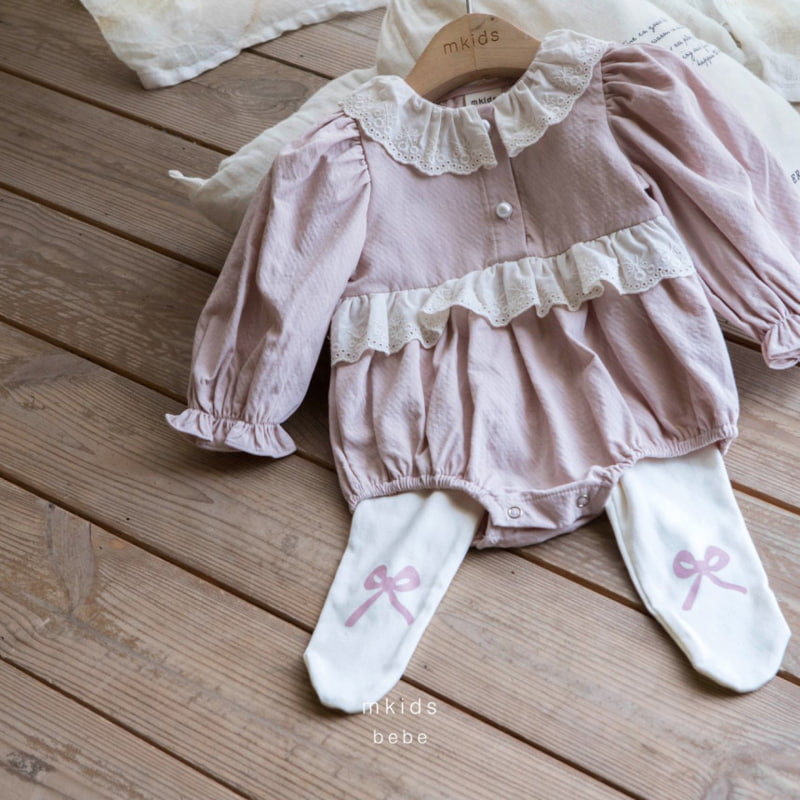 Mkids - Korean Baby Fashion - #onlinebabyshop - Luna Frill Bodysuit - 11