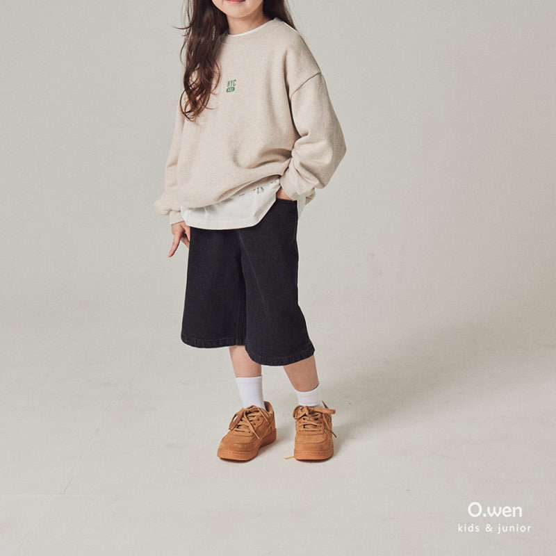 O Wen - Korean Children Fashion - #childofig - Denim Burmuda Pants - 5