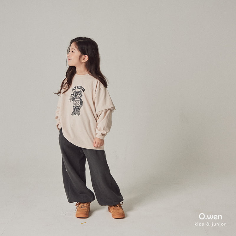 O Wen - Korean Children Fashion - #childofig - Bear Lace Tee with Mom - 3