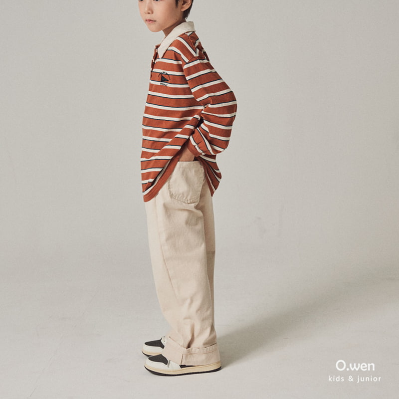 O Wen - Korean Children Fashion - #childofig - Roll-up Wide Cotton Pants - 9