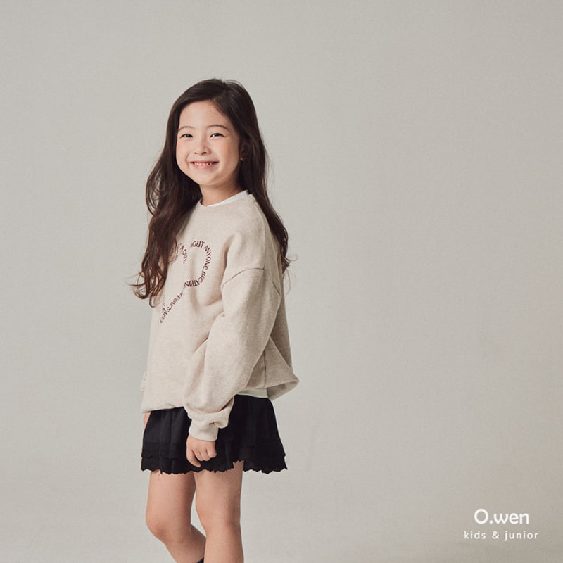 O Wen - Korean Children Fashion - #childrensboutique - Heart Lettering Sweatshirts