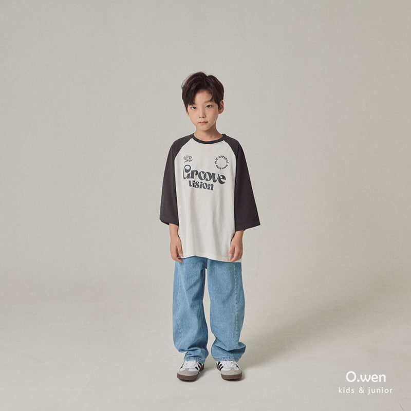 O Wen - Korean Children Fashion - #discoveringself - Wide Slit Denim Pants