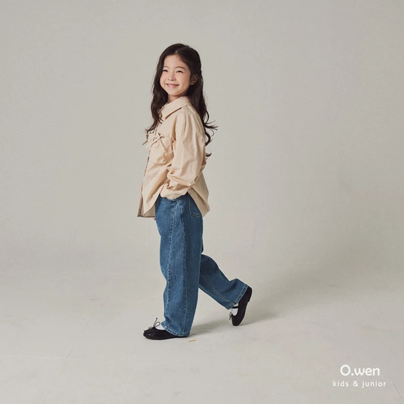 O Wen - Korean Children Fashion - #discoveringself - Pocket Ribbon Shirts - 5