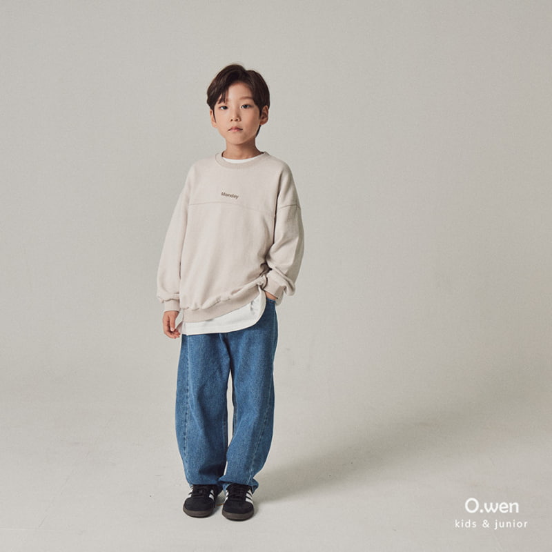 O Wen - Korean Children Fashion - #fashionkids - Monday Slit Sweatshirts - 9