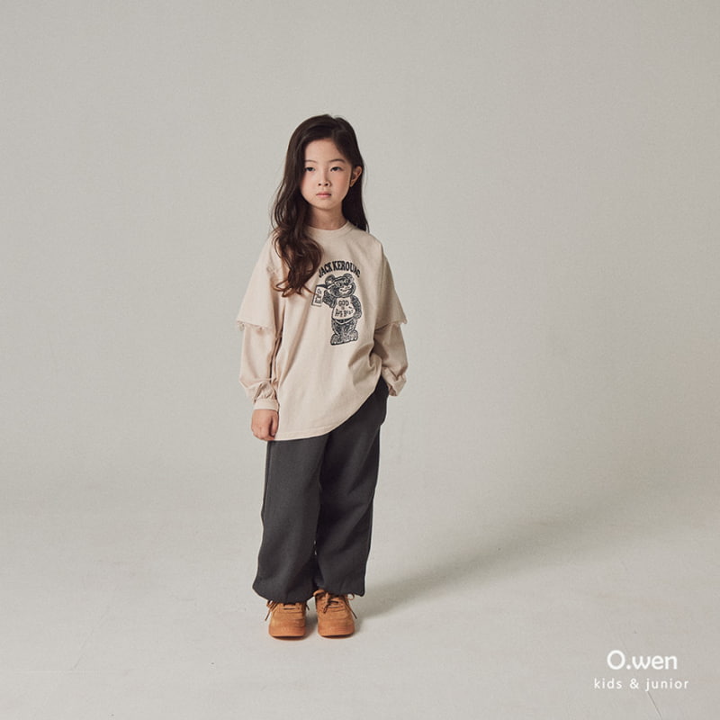 O Wen - Korean Children Fashion - #kidsstore - Bear Lace Tee with Mom - 10