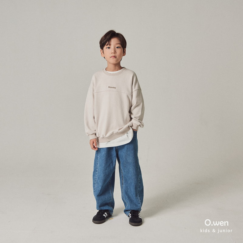 O Wen - Korean Children Fashion - #kidsstore - Monday Slit Sweatshirts - 11