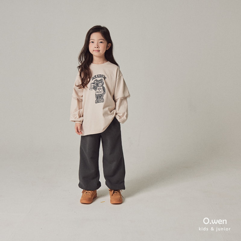 O Wen - Korean Children Fashion - #kidzfashiontrend - Bear Lace Tee with Mom - 11